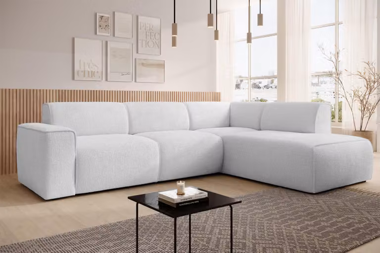 AX LIVING Divano a L Didim L Argento 292: elegante e confortevole R