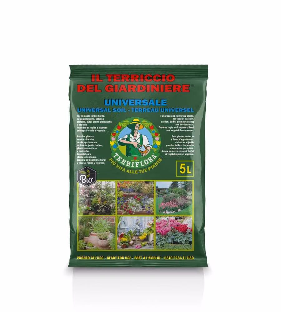 Il Terriccio del Giardiniere Terriccio Universale 5 l per Piante Verdi e Fiorite