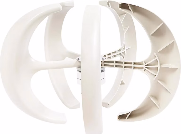 Generatore di energia eolica, alta efficienza, design ecologico, BIANCO, 600W, 12V