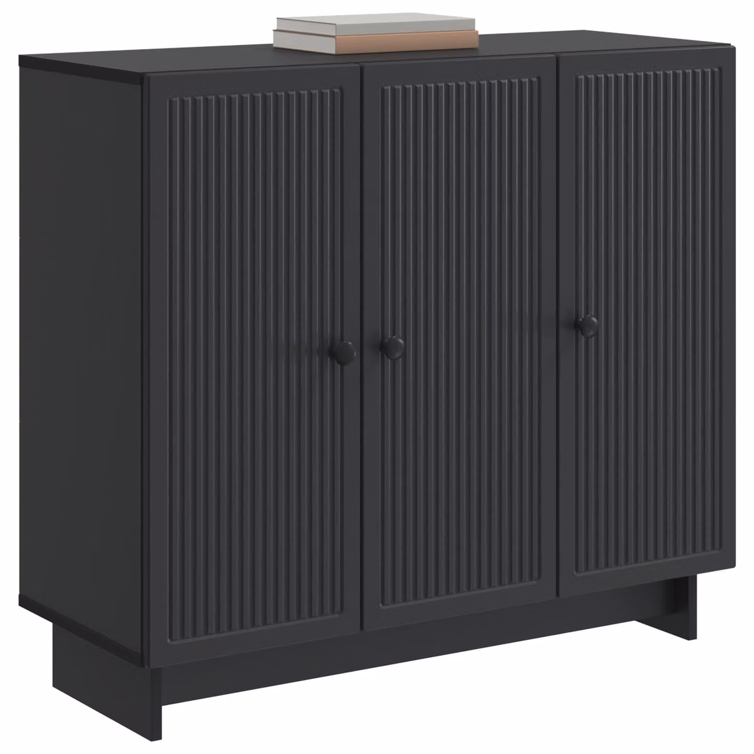 Credenza Nero 89 x 34,5 x 80 cm Legno ingegnerizzato