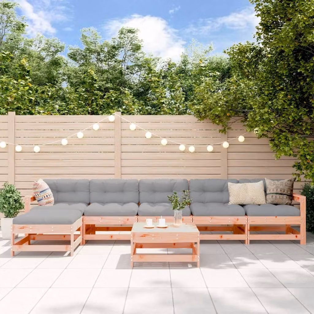 Maison Exclusive - Set da giardino da 7 pezzi in legno massello di douglasia
