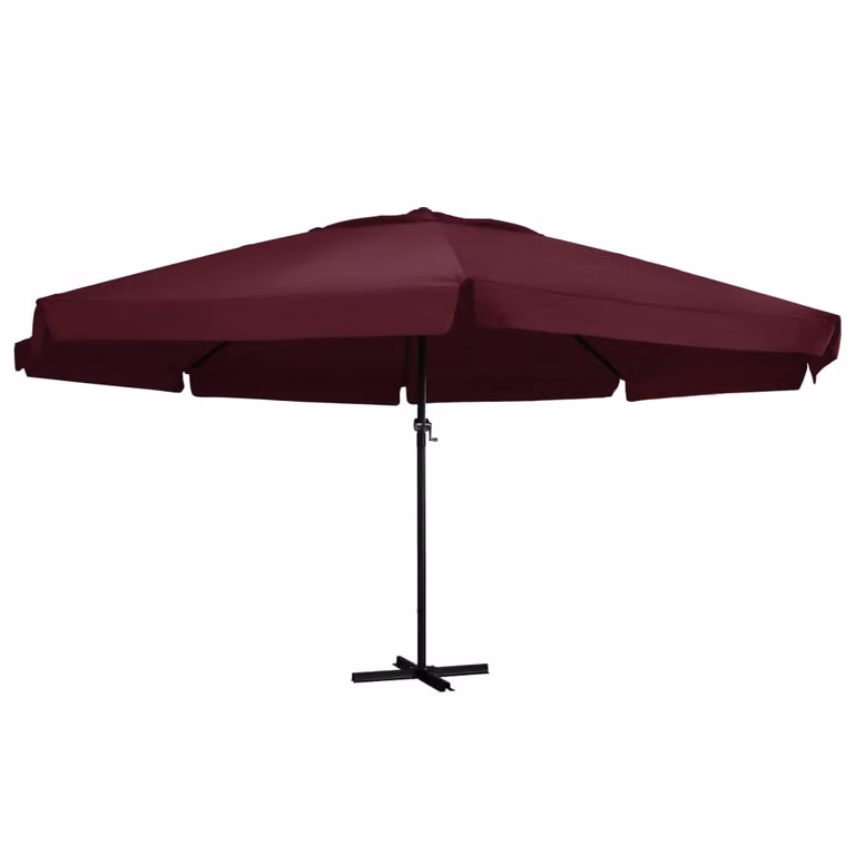 Maison Exclusive - Ombrellone con palo in alluminio, altezza 600 cm, colore bordeaux