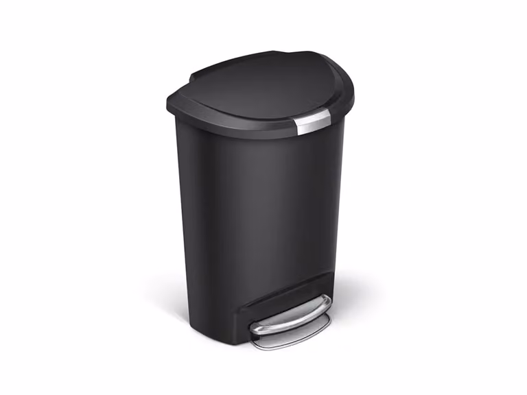 Cestino Semi-rotondo in Plastica 50 L con Pedale