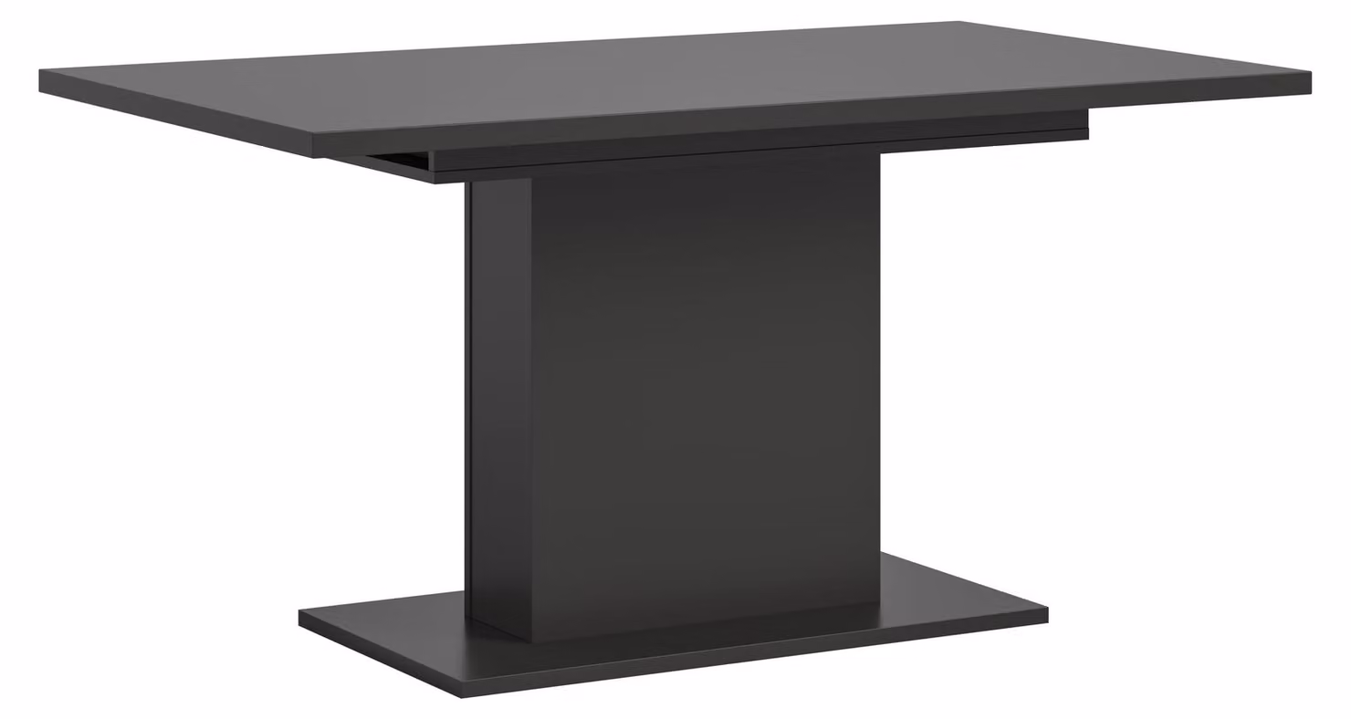 Base a colonna del tavolo da pranzo Motion 90x150/190cm con 1 inserto grigio.