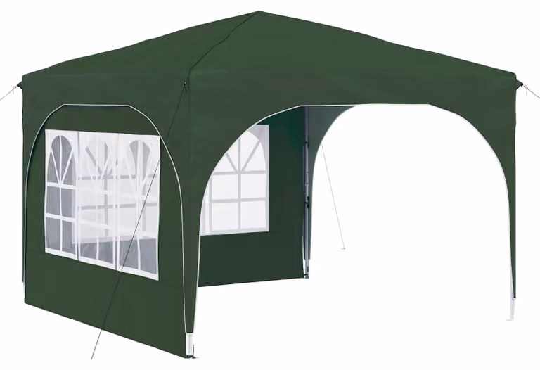 Tenda per feste a pop-up 290 x 290 x 245 cm Verde