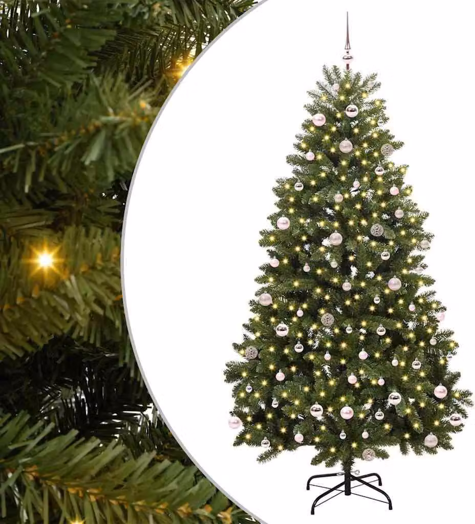 Albero di Natale artificiale Verde 240 cm PVC e Metallo