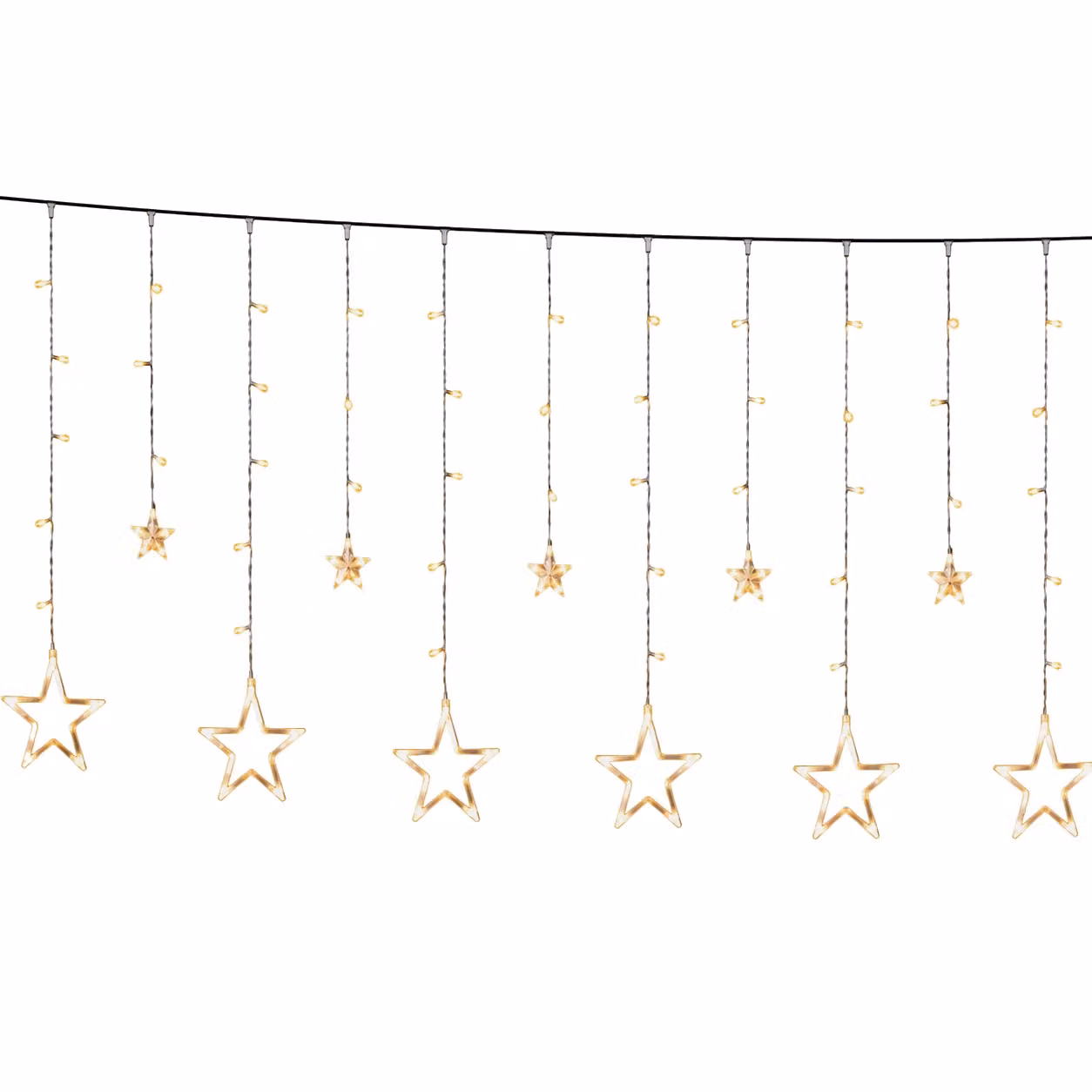 Dictrolux Tenda Luminosa Ice Light Starry Sky con 138 LED Bianco Caldo, Alimentazione USB e Telecomando, H 200 cm x L 100 cm – 1