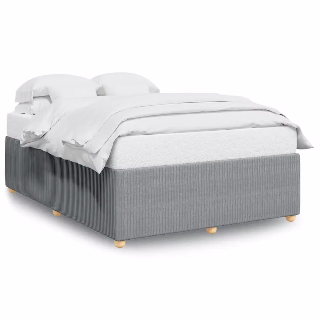 Giroletto senza materasso vidaXL in tessuto grigio chiaro L: 140 cm, P: 190 cm – 2