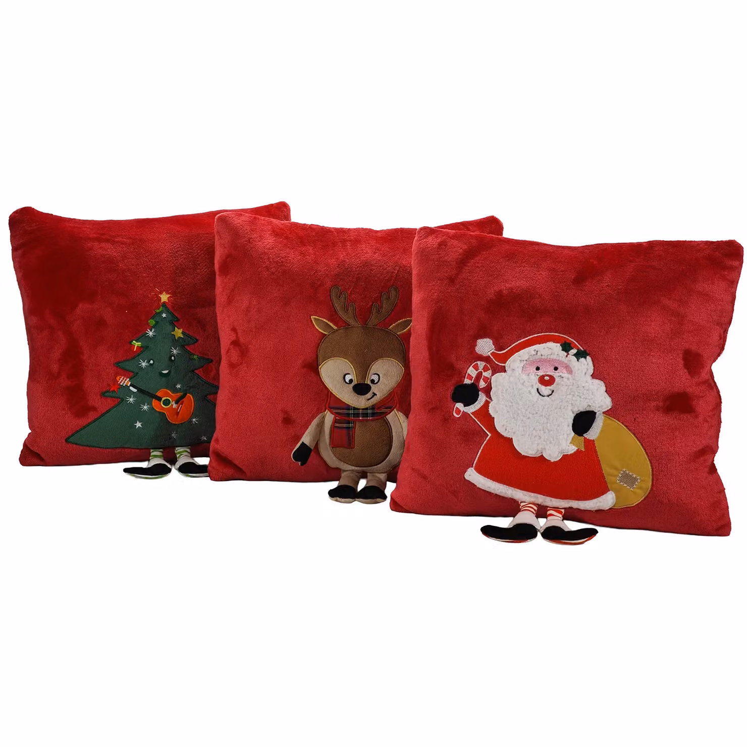 Cuscino Natalizio Sfoderabile e Lavabile Vestiamo Casa Rosso 40x40 cm – 1