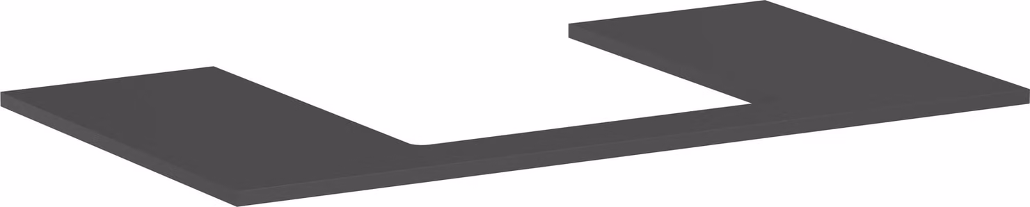 hansgrohe Xilesa E Console avec découpe au centre pour lavabo à poser, 980x550x16mm, 54270760, 54270760