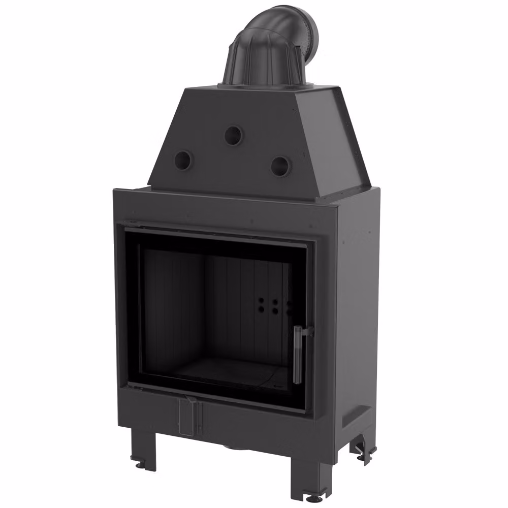 Inserto camino in acciaio KRATKI MBZ 13 kW Ø 200 rivestimento nero