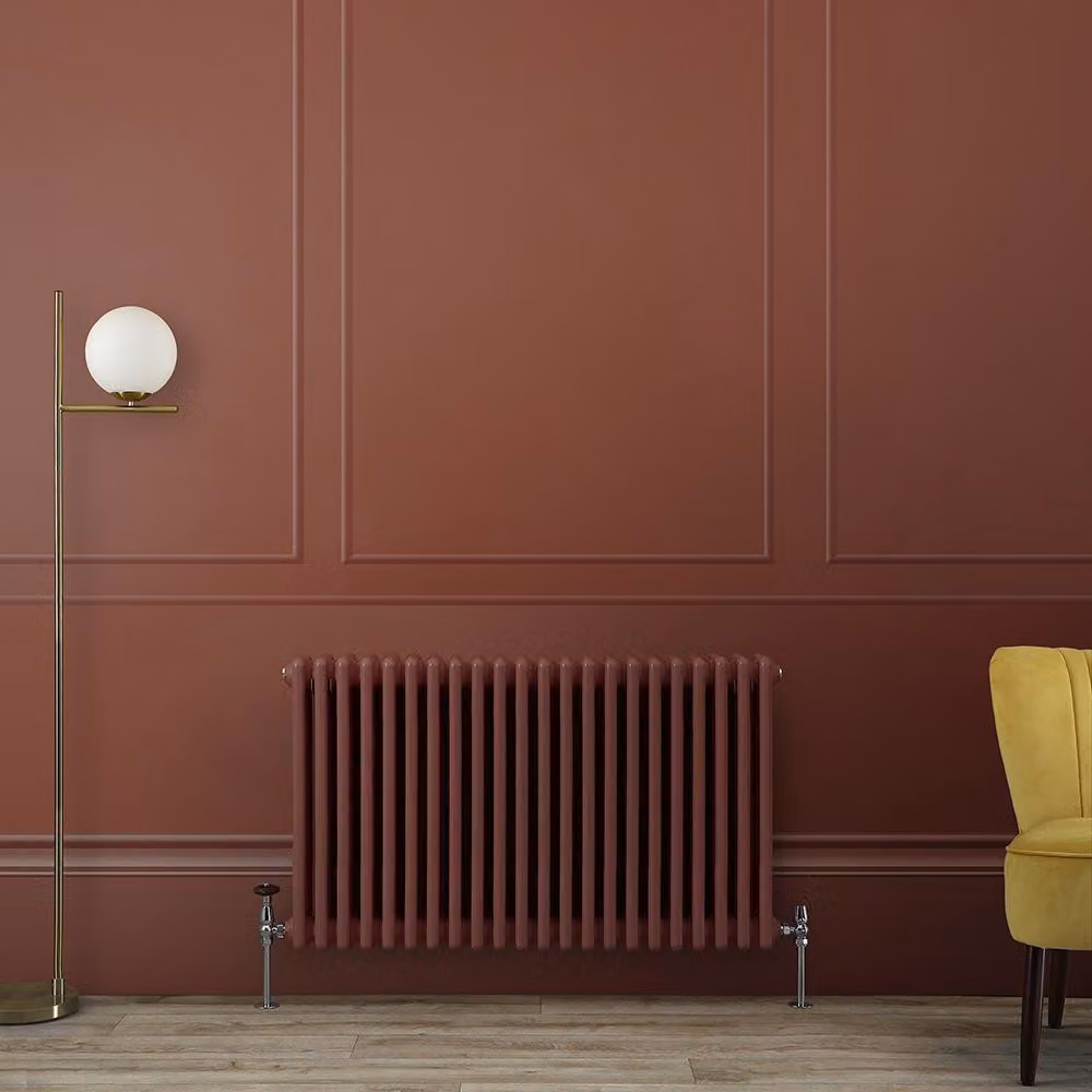 Radiatore Orizzontale a Colonne (3 Colonne) 600mm x 1010mm - Rosso (Booth Rosso) - Regent