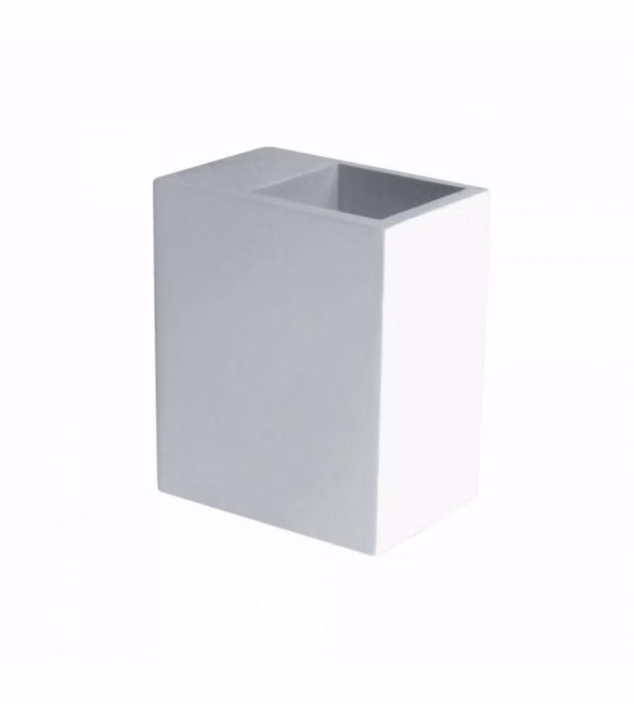 Portafaretto LED da Muro Quadrato G9 Corpo in Gesso