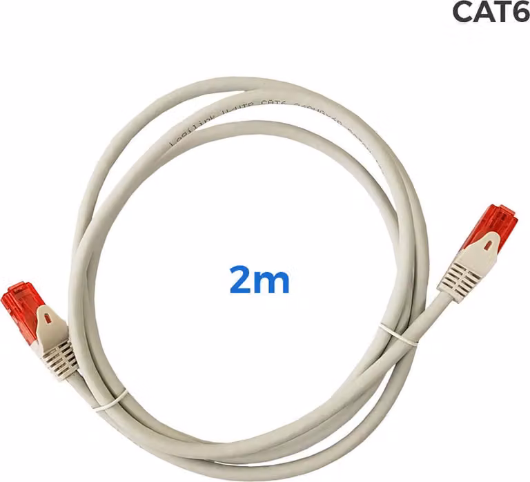 Cavo di rete Edm Cat 6 Rj45 Lszh 2 M Grigio Grigio Taglia unica