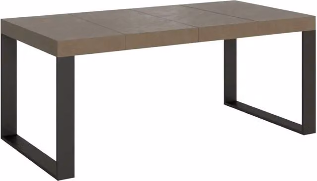 Tavolo allungabile 120/224x90 cm Tecno Premium tortora gambe antracite