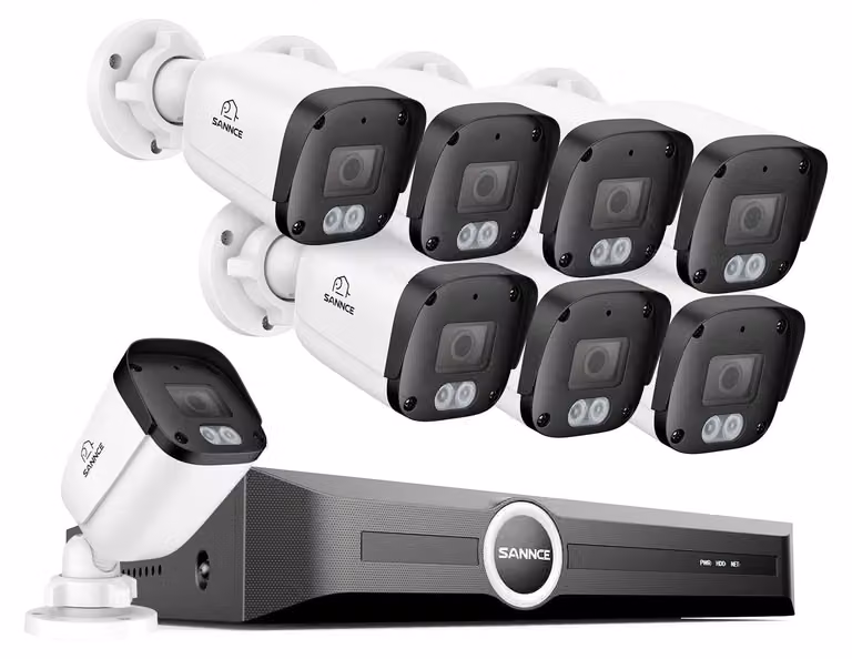 Kit di telecamere di sicurezza - Sistema di videosorveglianza - Kit di telecamere IP - Telecamera di sorveglianza - Visione notturna, 5MP