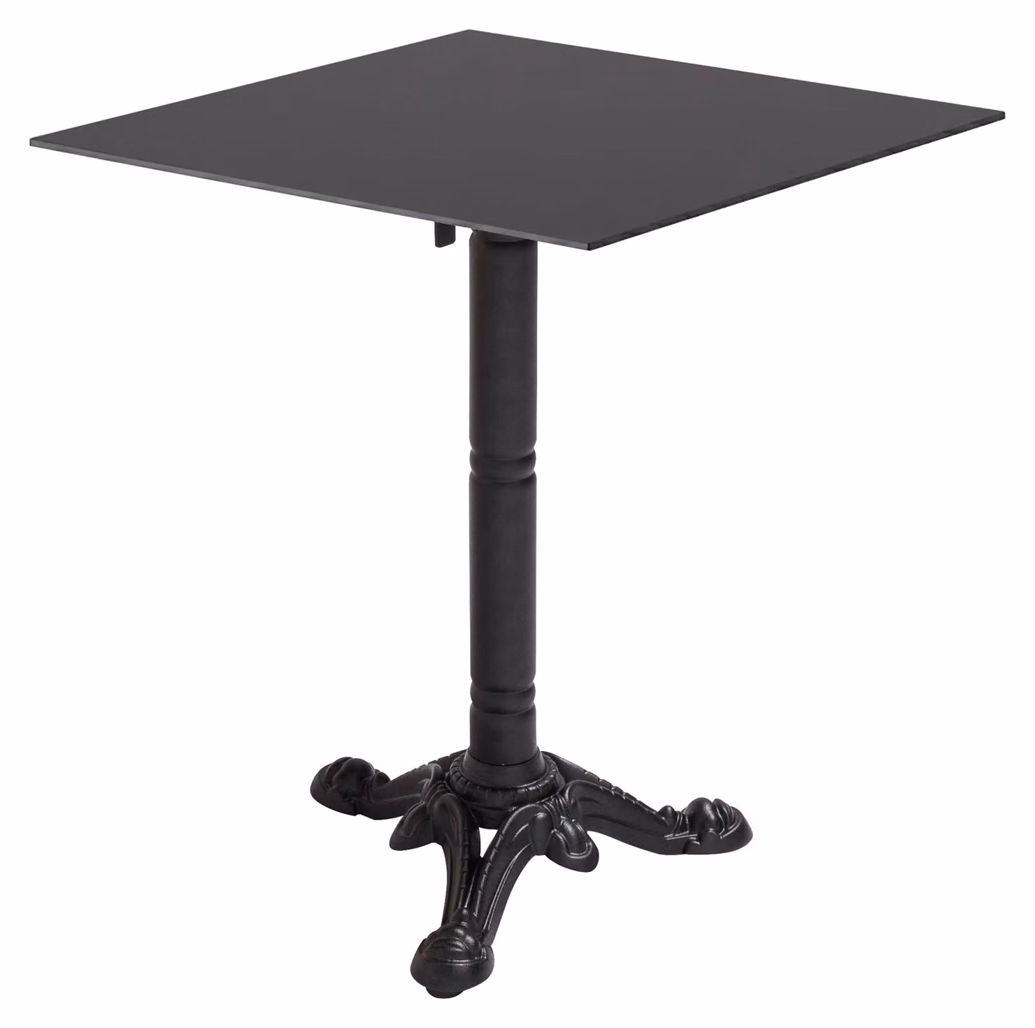 Tavolo da bistrot da giardino quadrato inclinabile 60 cm ardesia - Oviala Opera