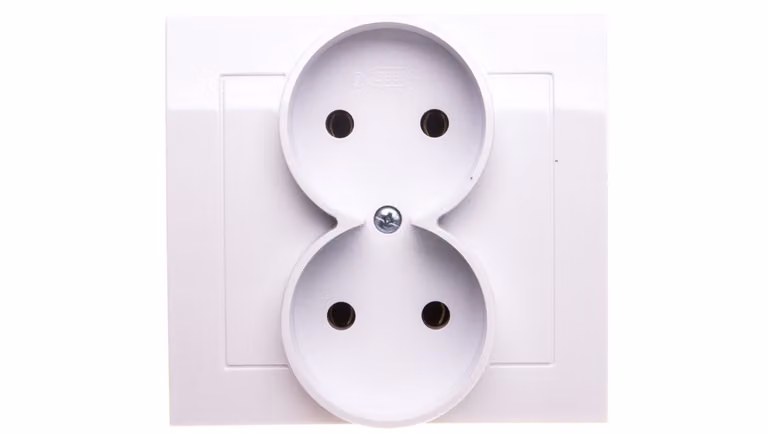 KIER Presa doppia b/u bianco GP-2W/00