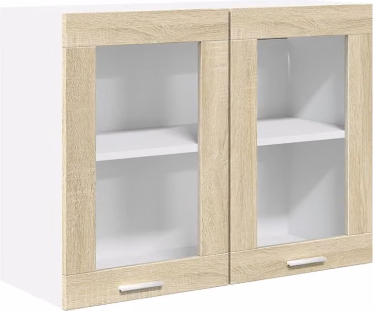 Mobile Pensile “Lyon” Vetro Rovere Sonoma 80x31x60cm