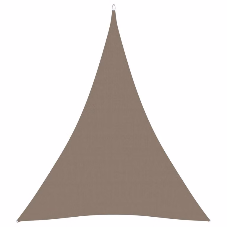 The Living Store Tenda da sole Oxford in tessuto triangolare 3x4x4 m Taupe