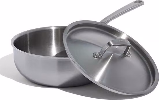 Pentola WMF in acciaio inossidabile color argento con capacità di 2,84 l per induzione