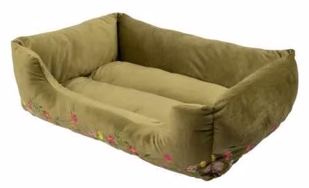 Letto per cani Mars & More, colore verde oliva, dimensioni 80 x 60 x 22 cm