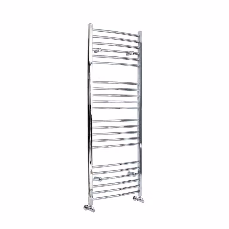 Scaldasalviette di Design Cromato - Termoarredo Bagno Curvo - 486W - 1600 x 600mm - Kent