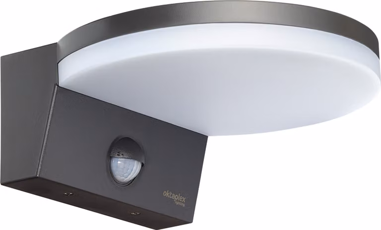 Oktaplex luce esterna con rilevatore di movimento 3000K bianco caldo IP65 1300lm LED 14,6W lampada esterna antracite 230V