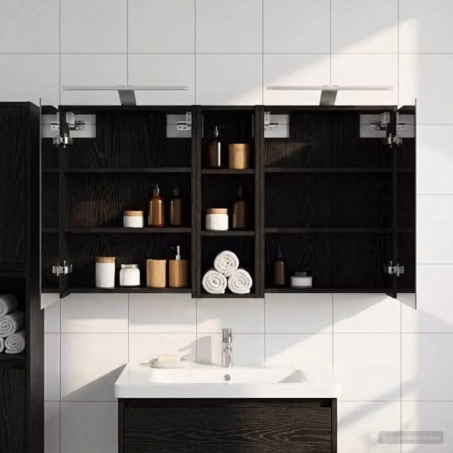 Set di Armadi da Bagno 3 pz 106 x 16 x 62,5 cm 3403801