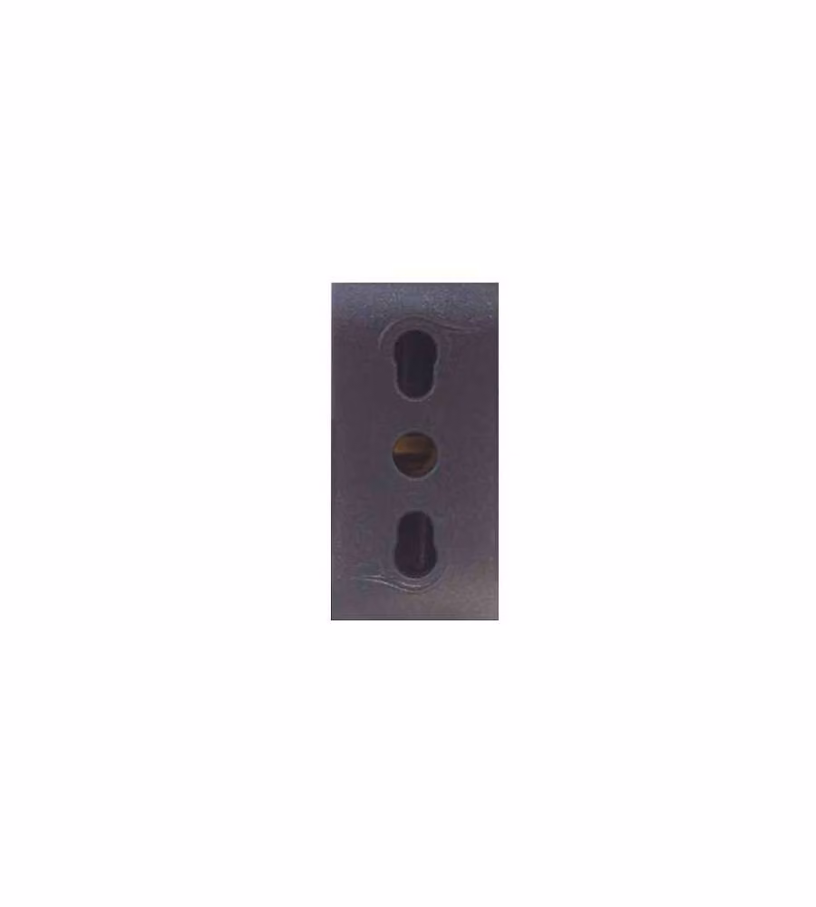 Frutto Comfort Presa Bipasso 10/16A+T    Antracite
