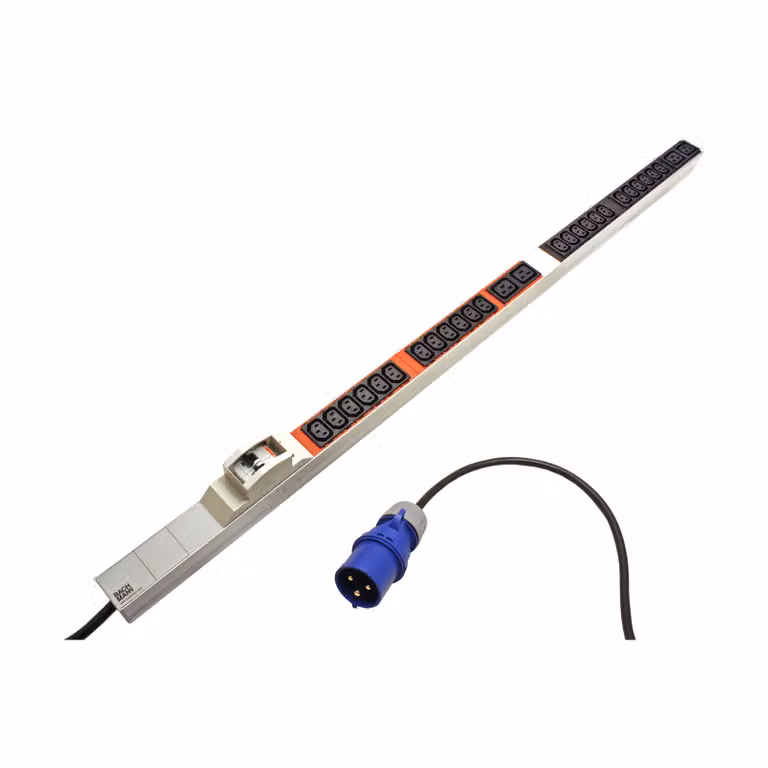 Bachmann IT PDU Basic - Unità di distribuzione dell'alimentazione (montabile su rack) - AC 230 V - monofase - ingresso, ingresso