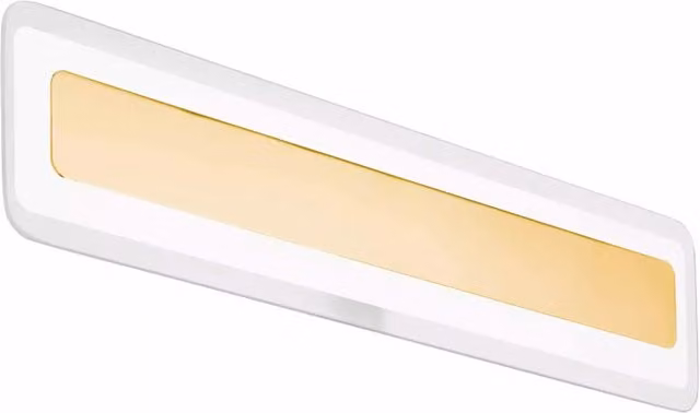 Applique LED Linea Light Antille in metallo e vetro con luce up/down, disponibile in finiture oro/ottone, bianco, cromo o rame con vetro trasparente o bianco
