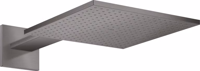 hansgrohe AXOR ShowerSolutions douche de tête de douche 300/300 2 jet, raccord mural, bras de douche 450 mm, 35318340, 35318340