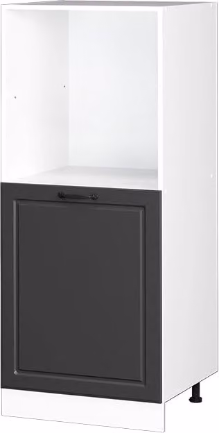 Mobile per forno da incasso R-Line Antracite rustico/Bianco 60 cm Vicco