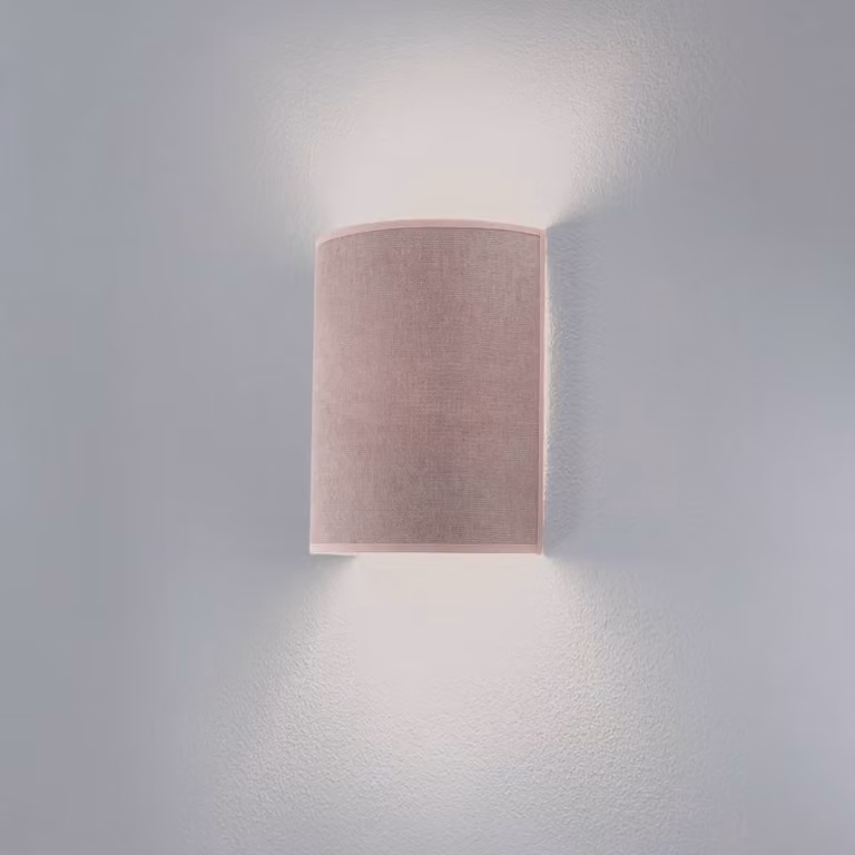 Applique da parete Celine Duolla, Violetto / Fucsia / Rosa, Soggiorno / Sala da pranzo, Tessuto / Stoffa / Seta, Applique