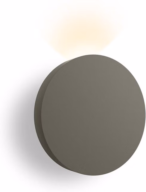 Applique da esterno Vibia Dots in metallo con LED luce bianca calda, disponibile nei colori verde o grigio