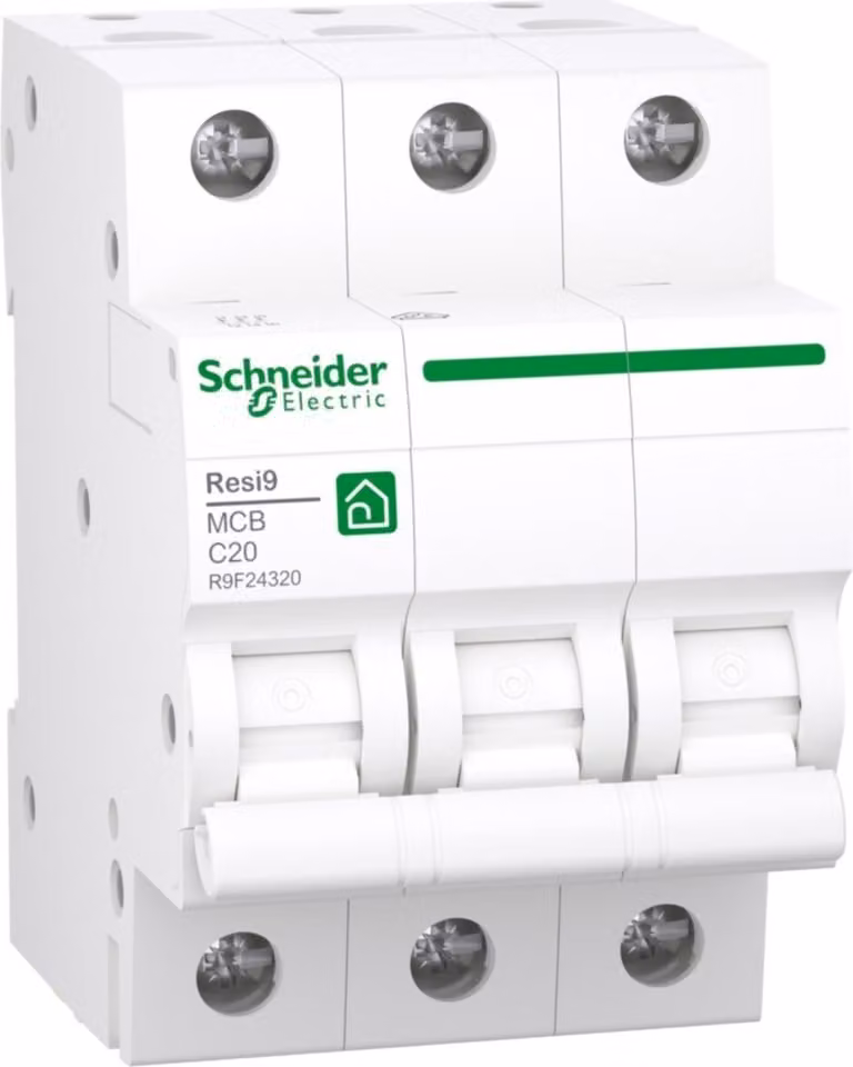GSC R9F24320 Interruttore miniaturizzato Resi9 3P, 20A, C, 6kA