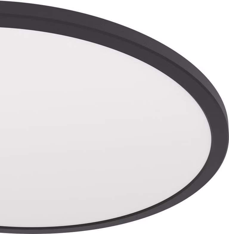 Eglo Plafoniera LED Rovito-R nero Ø 50 x 3 cm bianco caldo-bianco freddo dimmerabile