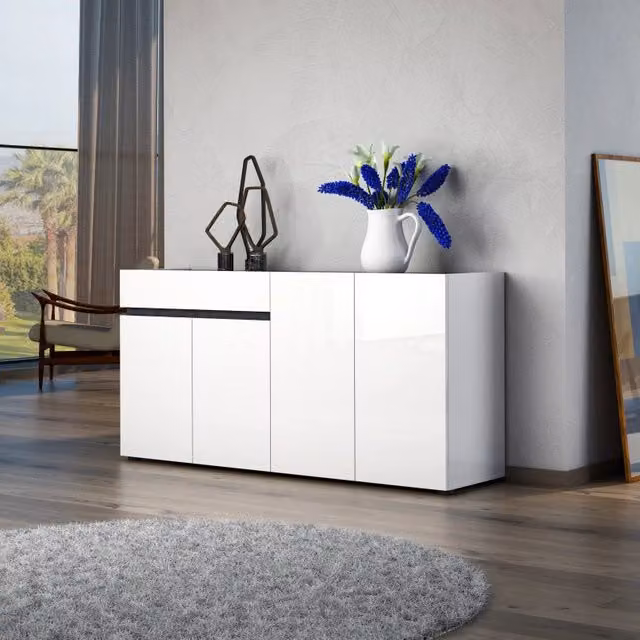 Madia Sideboard BOB 4 ante con 1 cassetto made in Italy