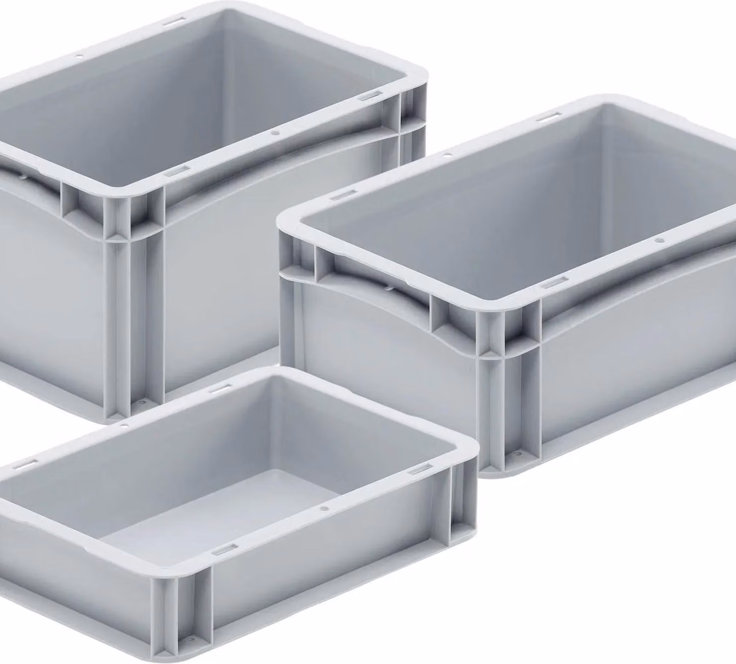 Eurobox 30x20x07cm grau 2,9 l