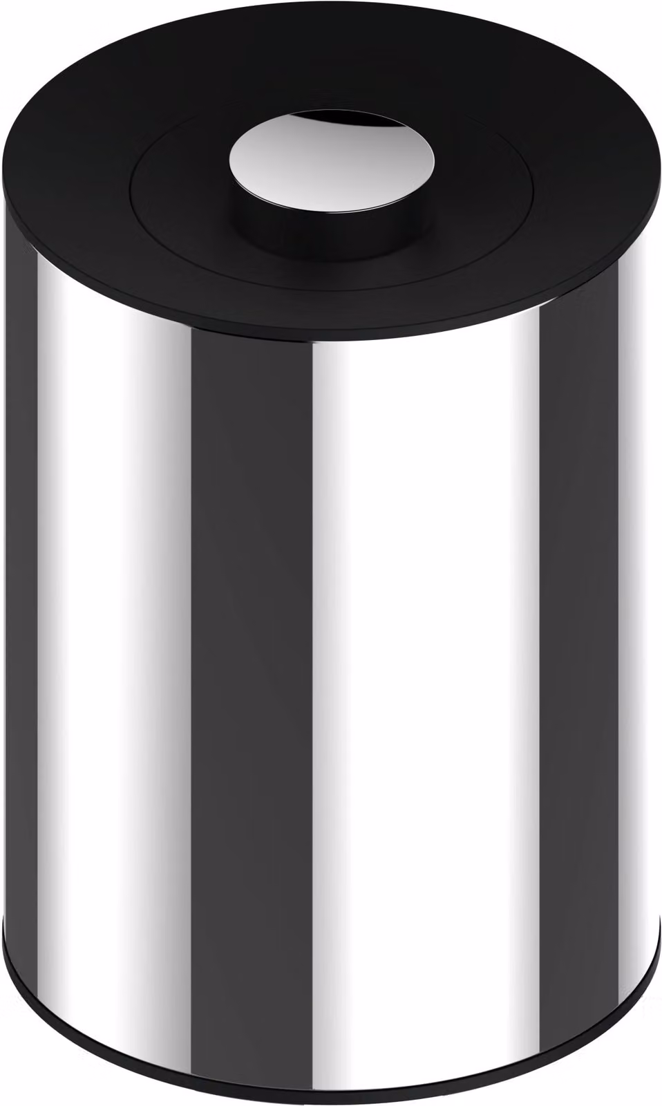 Portarifiuti Keuco PLAN in acciaio inox bianco