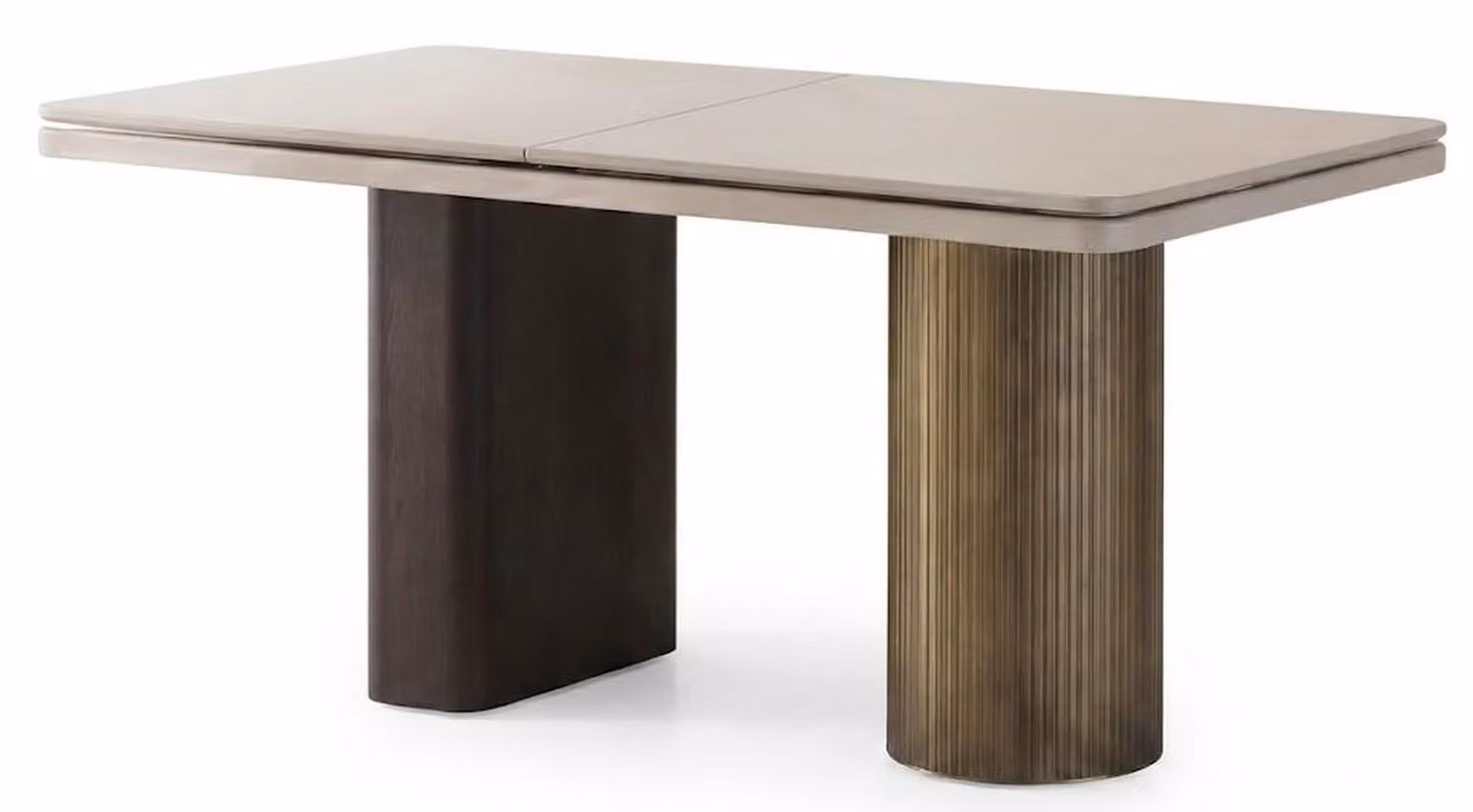 Esstisch Beige Braun Rechteckig Modern Hochwertig Zeitlos