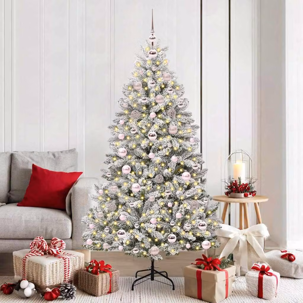 Maison Exclusive - Albero di Natale artificiale, altezza 180 cm, 300 luci, luce bianca calda