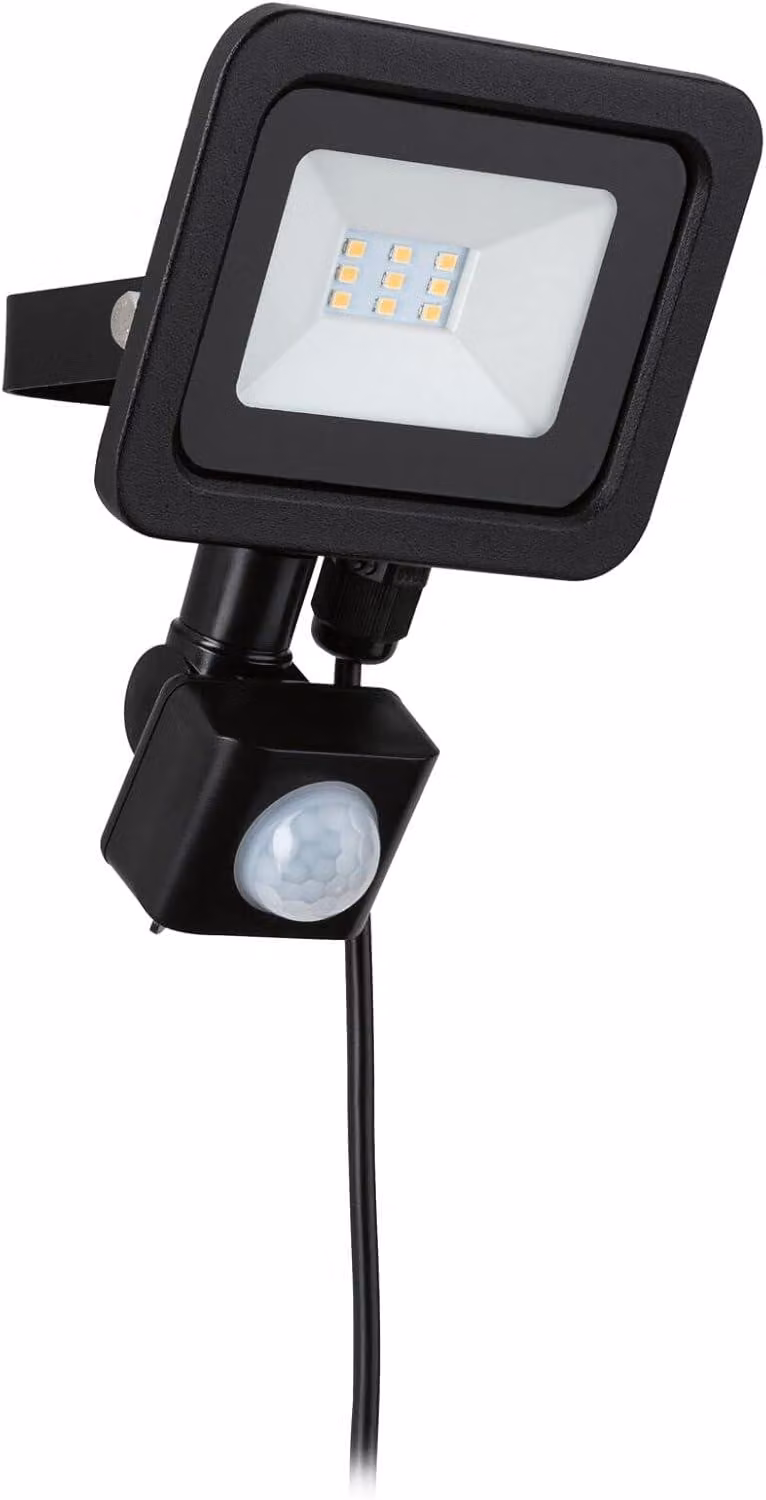 Paulmann Park + Light Bimea: Lampada da parete LED per esterni con sensore di movimento, 4,5W, 3000K, grado di protezione IP65, colore nero – Art. 94586