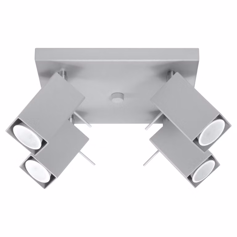 Lampada da soffitto MERIDA 4 grigio 4xGU10 10W acciaio 16x25x25cm Sollux Lighting