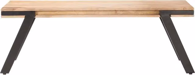 Tavolino da Salotto-Tavolino da soggiorno-Tavolo 114x65x40 cm in Legno Massello di Mango