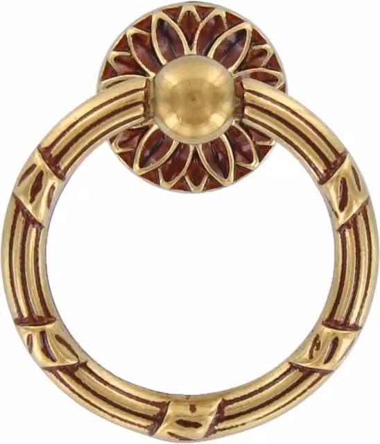 Set di 25 maniglie a arco Metalstyle in ottone color oro con finitura opaca, Ø 42 x 49 mm
