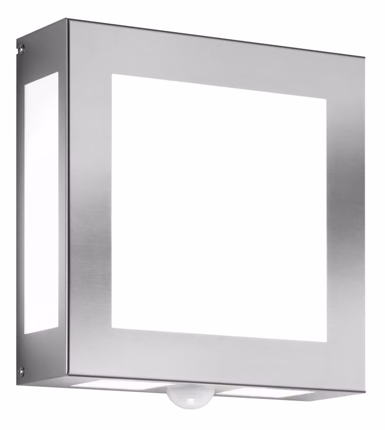 CMD 42/BM Lampada da parete da esterno in acciaio inossidabile IP44 E27 con sensore di movimento