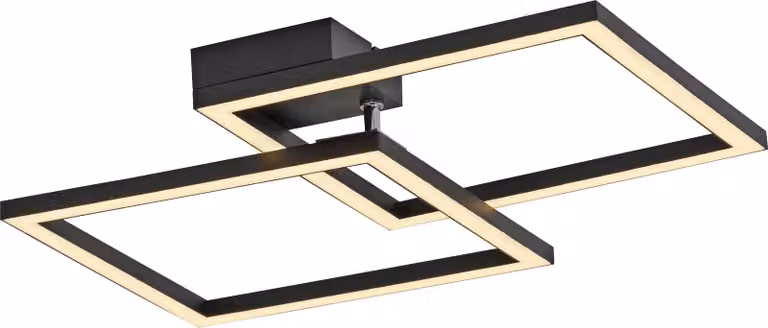 JUST LIGHT Lampada da soffitto a LED 14708-18, 20 W, 3000 K, 2690 lm, IP20, nero