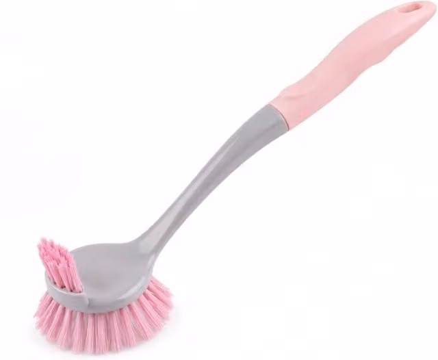 Spazzola Cucina Rosa Doppia Testa 2 Lati Lavapiatti Multiuso 73440
